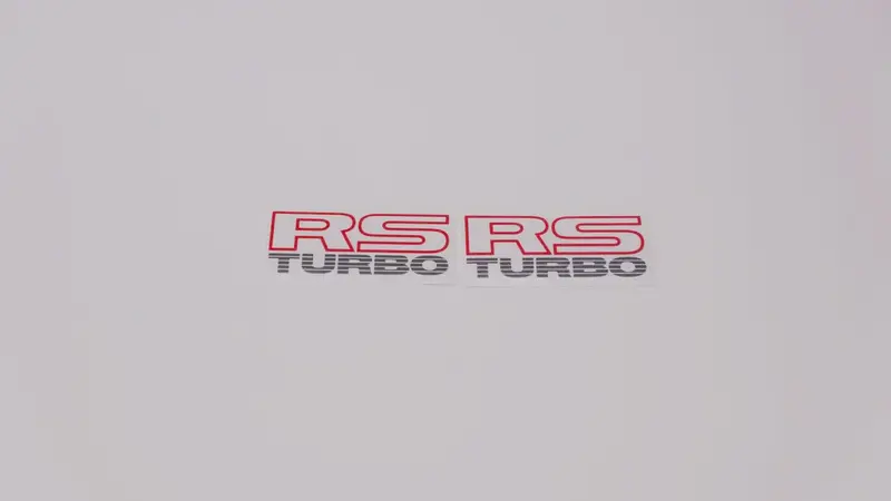Rs Turbo Quarter Panel Decals (Metallic) - Pair 12
