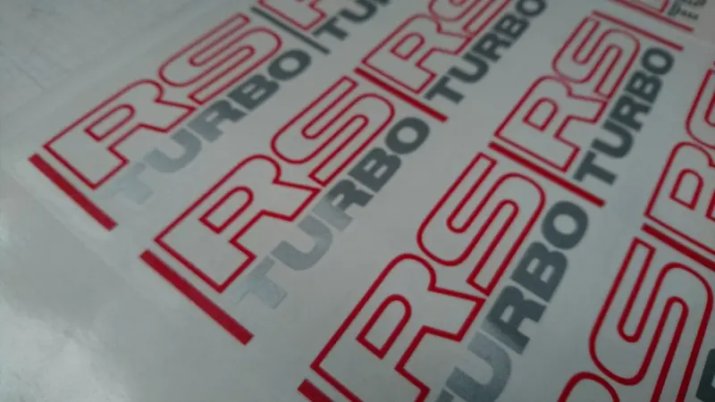 Rs Turbo Quarter Panel Decals (Metallic) - Pair 3