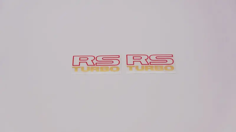 Rs Turbo Quarter Panel Decals (Metallic) - Pair 8