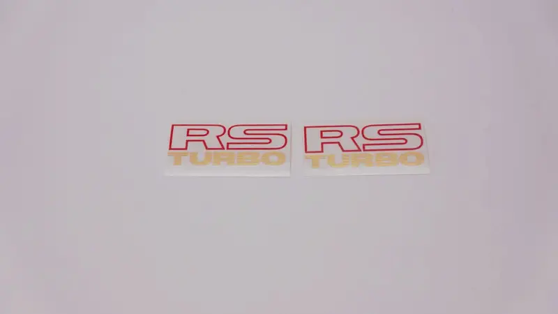 Rs Turbo Quarter Panel Decals (Metallic) - Pair 9