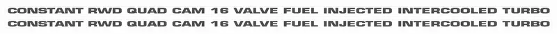 Rs Turbo Rwd Door Story Sticker/Decal Printed - Pair 1