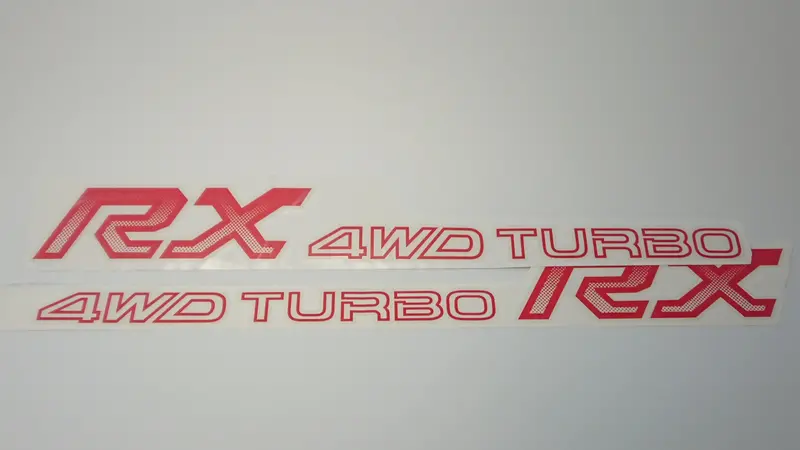 Rx 4Wd Turbo Leone Side Door Stickers - Pair 4
