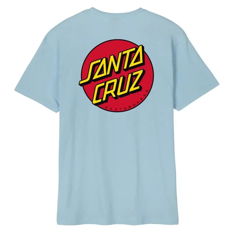 Santa Cruz Classic Dot Chest T-Shirt - Sky Blue 1