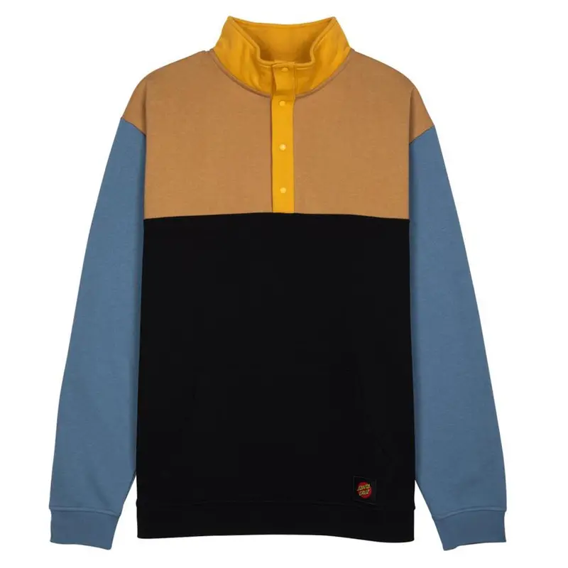 Santa Cruz Classic Dot Label Quarter Crew - Black/Multi 1