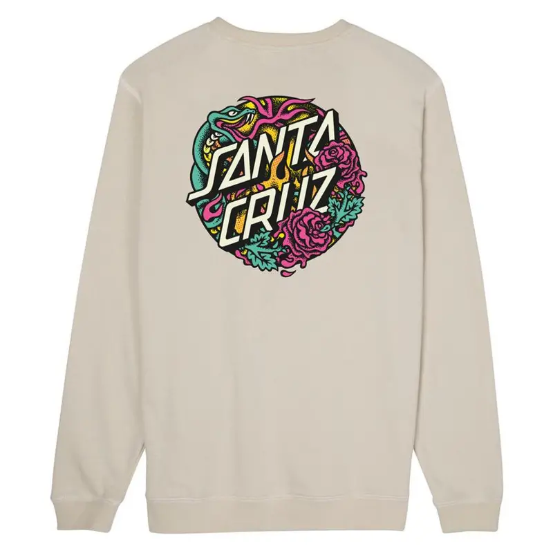 Santa Cruz Dressen Rose Two Crew - Light Grey 1