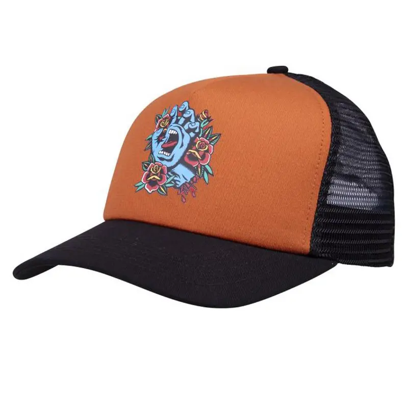 Santa Cruz Screaming Flash Meshback Cap - Terracotta/Black 1