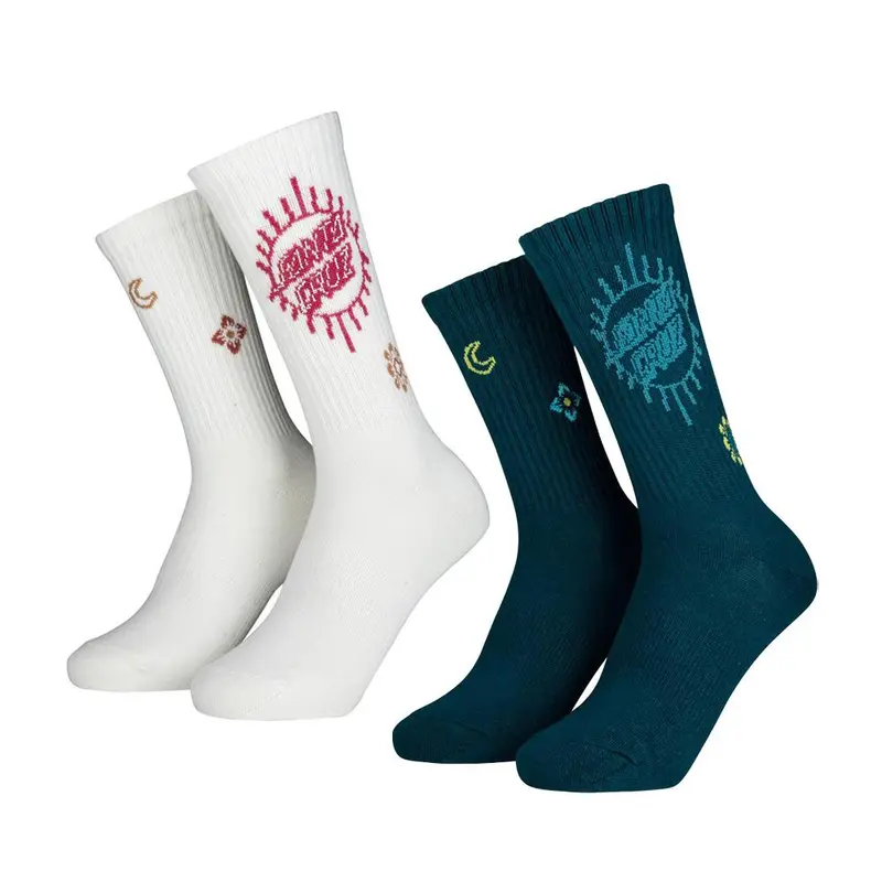 Santa Cruz Womens Scatter Socks 2-Pack - Assorted - Uk 4-7 Womens 1