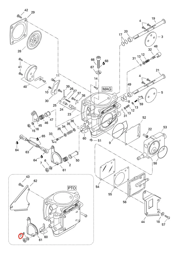 Sea-Doo Carburetor Nut 1