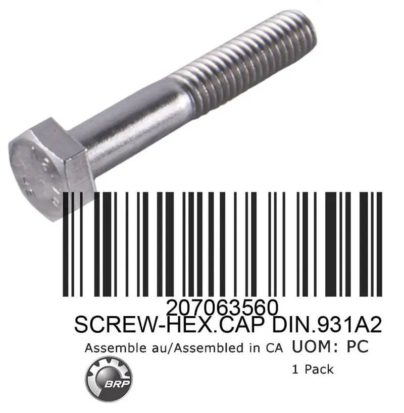 Sea-Doo Hex Screw 6 X 35 Mm 1
