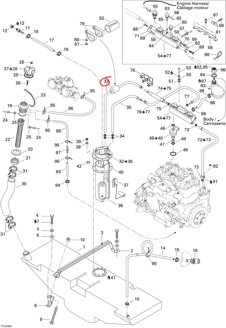 Sea-Doo Hose Outlet Assembly 1
