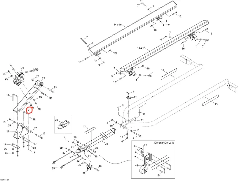 Sea-Doo Mount Channel Support, Galv 1