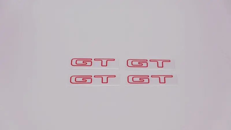 Set Of 4X Small Gt Logos Gen 1 Turbo Liberty/Legacy (Decals Or Stickers) 1