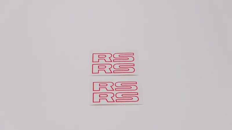 Set Of 4X Small Rs Logos Gen 1 Turbo Liberty/Legacy (Decals Or Stickers) 4