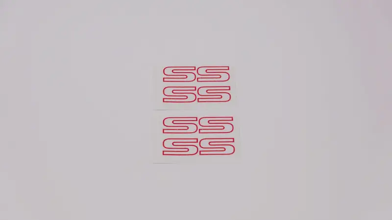 Set Of 4X Small Ss Logos Gen 1 Turbo Liberty/Legacy (Decals Or Stickers) 1