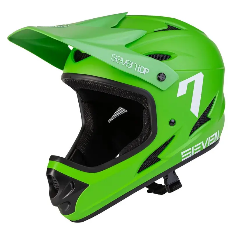 Seven Idp M1 Race Helmet - Green/White 1