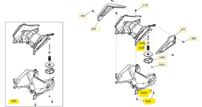Ski-Doo Air Duct Assembly 2
