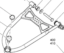 Ski-Doo Arm Suspension Up R 34" 1