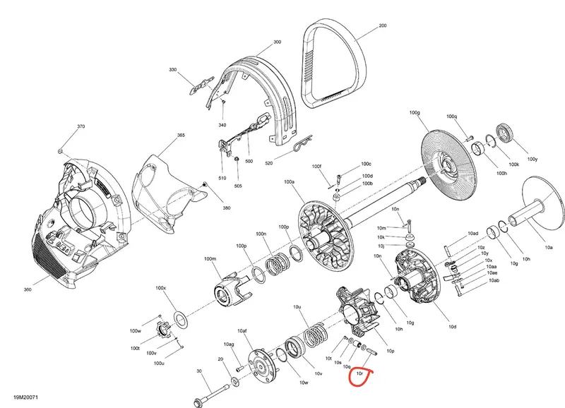 Ski-Doo Axle - 10Mm 1