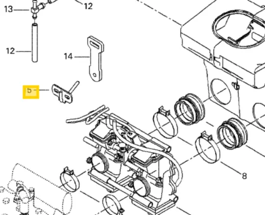 Ski-Doo Carburetor Bracket 1