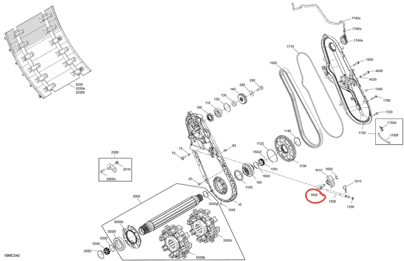 Ski-Doo Chain Tensioner 1