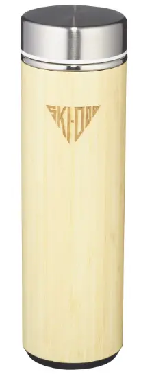 Ski-Doo Double Wall Bamboo Thermal Bottle 1