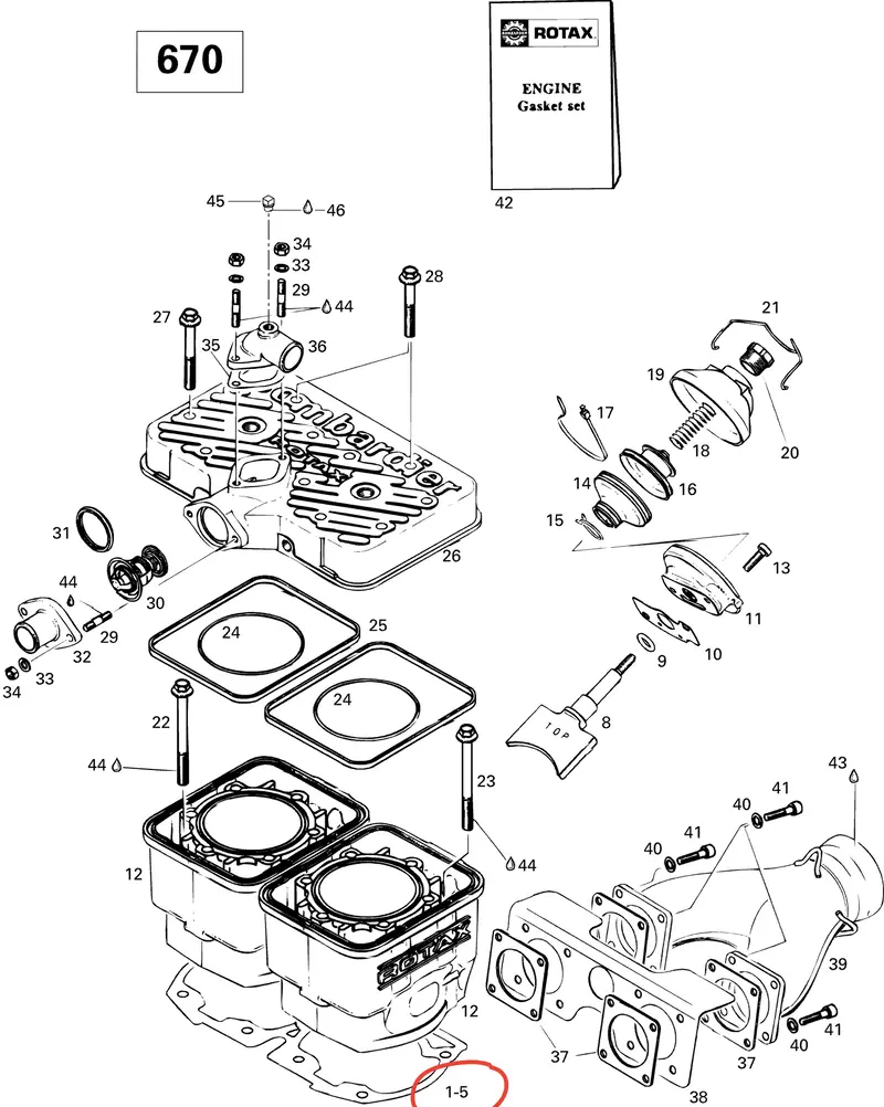 Ski-Doo Gasket-Double 0.3 Mm 1