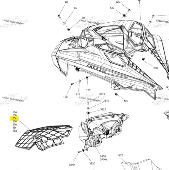 Ski-Doo Heat Shield 1
