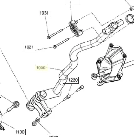 Ski-Doo Main Steering Post 1