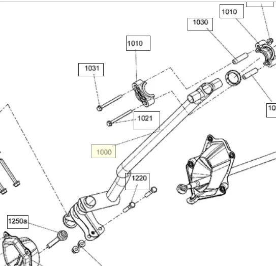 Ski-Doo Main Steering Post 1