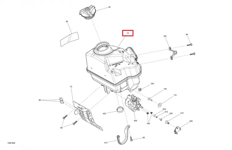 Ski-Doo Oil Tank 1