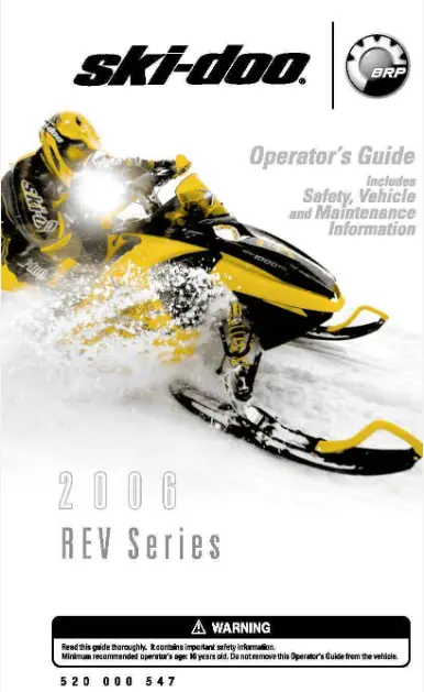 Ski-Doo Operator's Guide (2006) 1