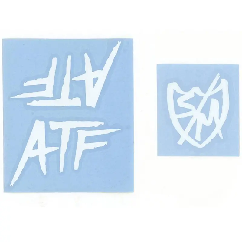 S&M Atf Frame Decal Sticker Set - White 1