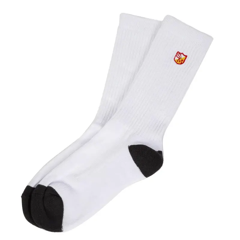S&M Block Sock - White 1