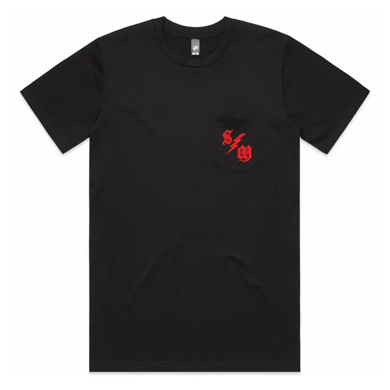 S&M Bolt Pocket T-Shirt - Black 1
