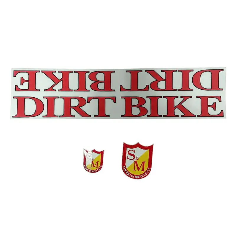 S&M Dirt Bike Frame Sticker Pack 1