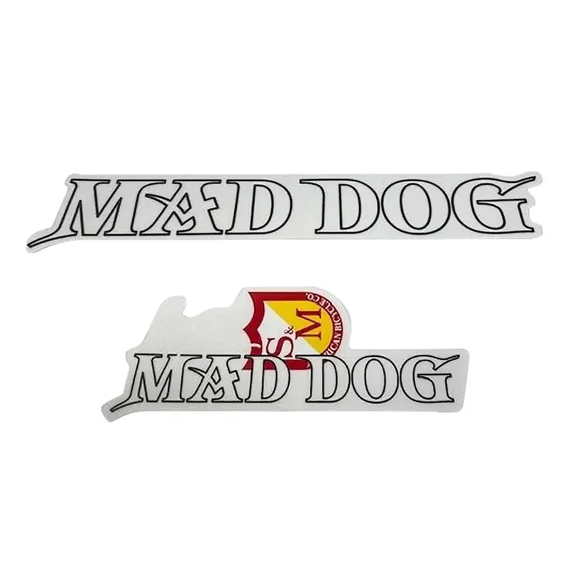 S&M Mad Dog Frame Stickers - Black 1