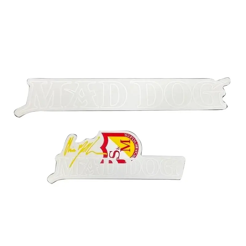 S&M Mad Dog Frame Stickers - White 1