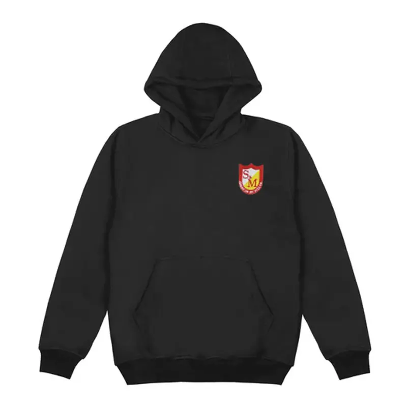 S&M Pocket Shield Heavyweight Hoodie - Black 1