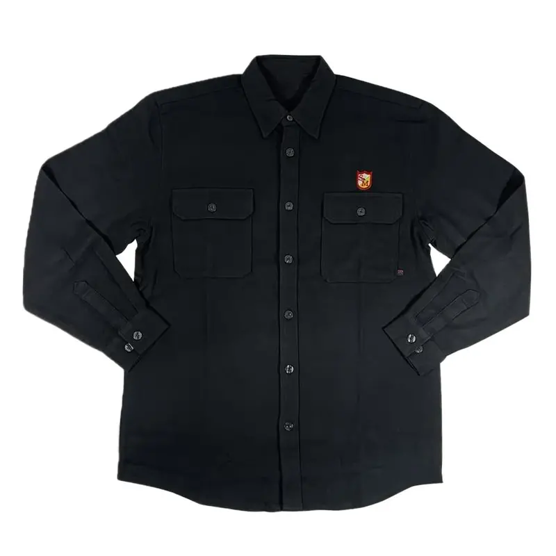 S&M Shield Heavyweight Flannel - Black 1