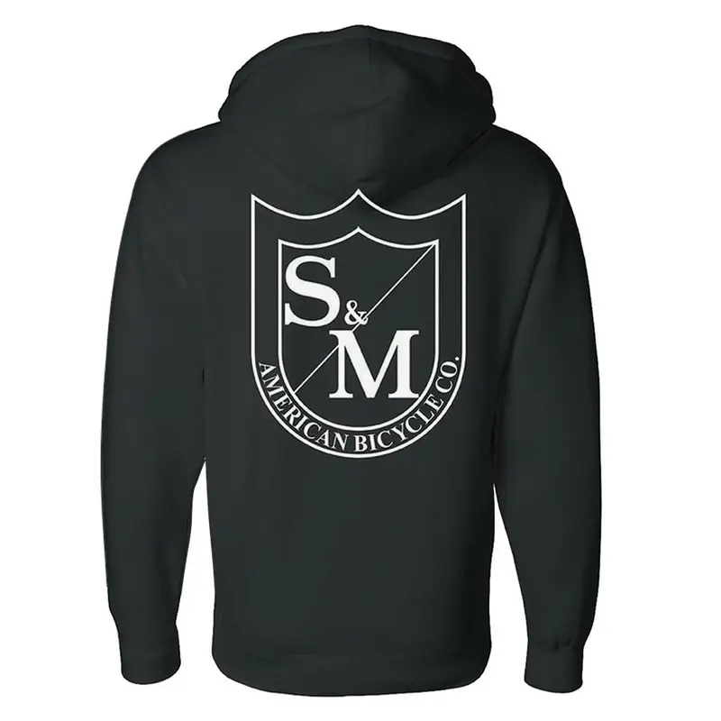 S&M Two Shield Heavy Pullover Hoodie - Black 1