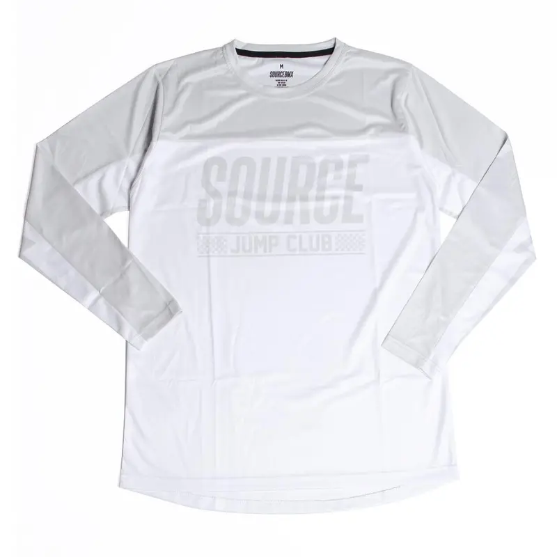 Source Bmx X Jump Club Practice Race Youth Jersey - White 1