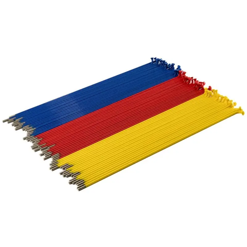 Source Stainless Spokes (60 Pack) - Blue/Red/Yellow 1