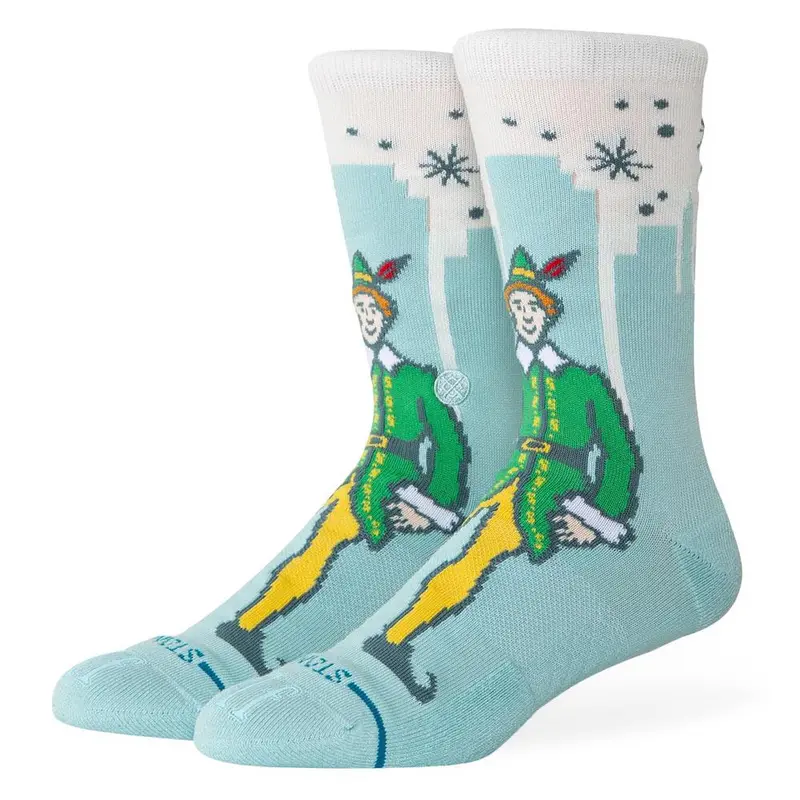 Stance Big City Elf Crew Socks - Ice Blue - Large 1