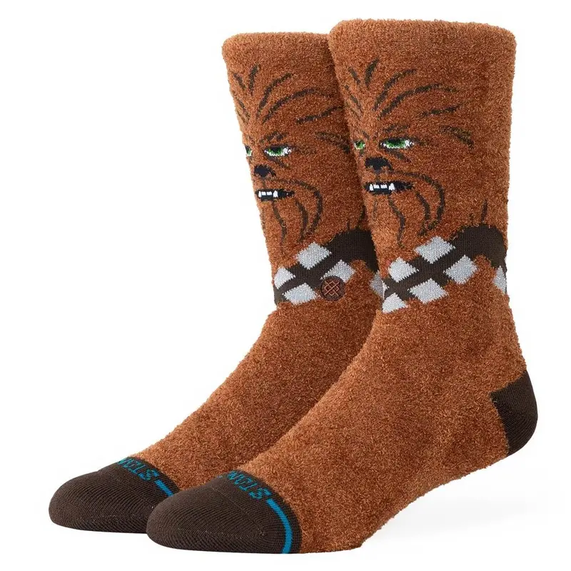 Stance Chewie Crew Socks - Brown - Large 1