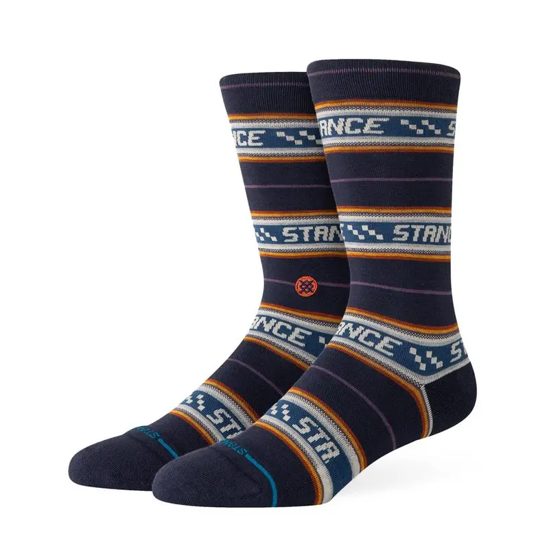 Stance Flowrider Crew Socks - Navy - Large 1