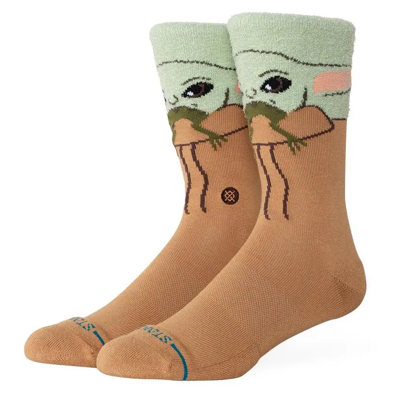 Stance Grogu Hungry Crew Socks - Green - Large 1