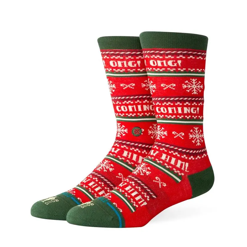 Stance I Know Him Crew Socks - Red - Large 1