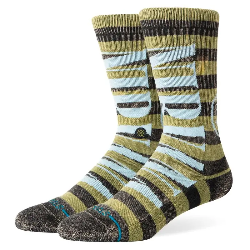 Stance Nirvana Socks - Green - Large 1