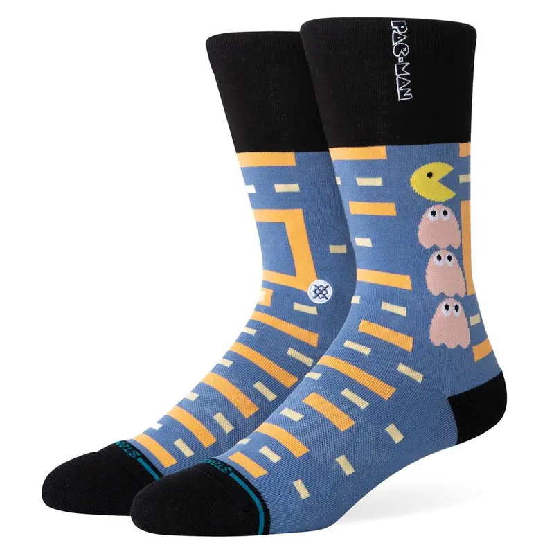 Stance Pac-Man Power Pellet Socks - Blue - Large 1