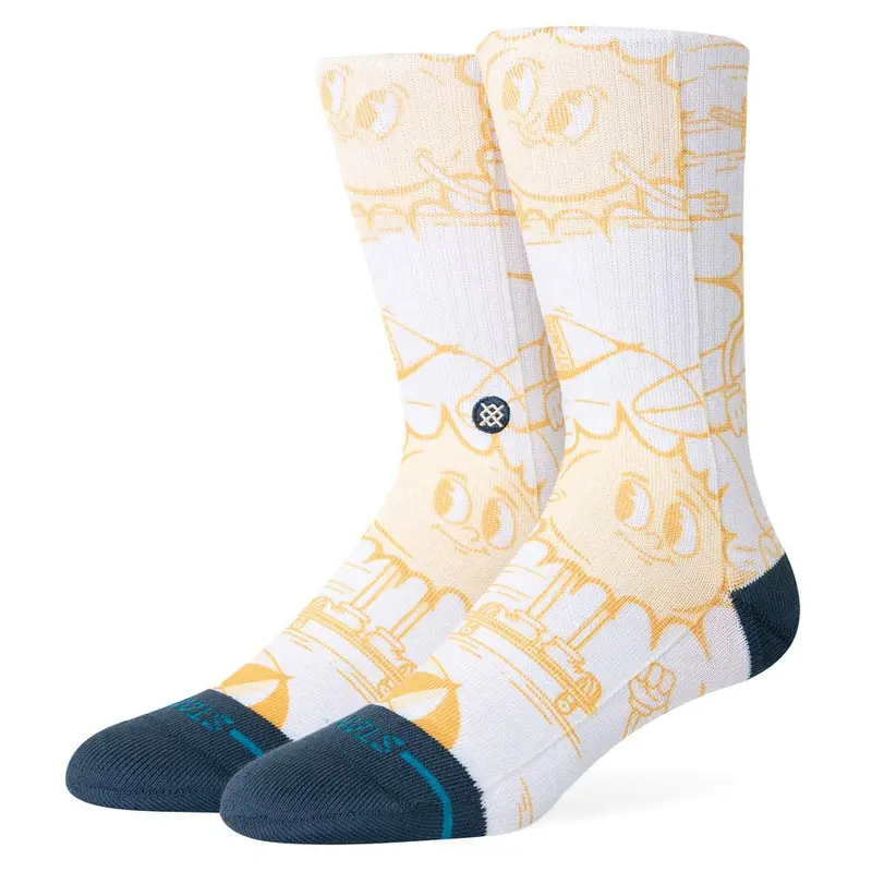 Stance Sonnys Crew Socks - Yellow - Large 1